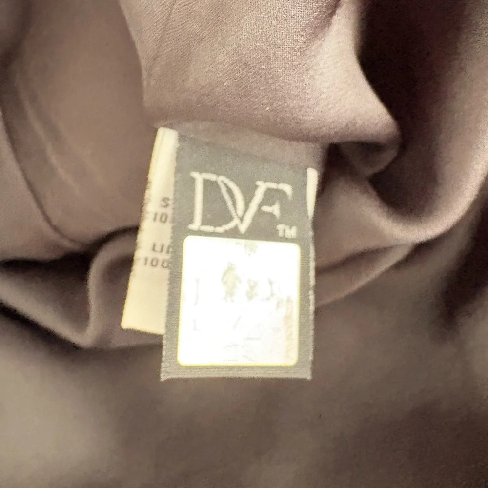 EUC Vintage Diane Von Furstenberg Black Pleated Mini Wills Dress Size 0 - Picture 6 of 12